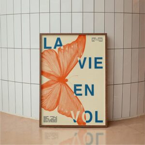 French Butterfly Exhibition Poster
