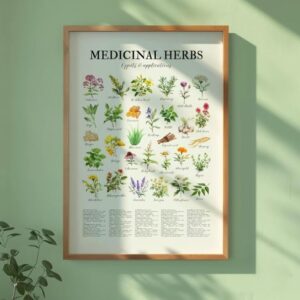 Medicinal Herbs Wall Poster