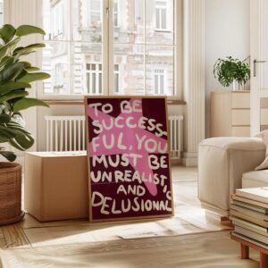 Pink Motivational Wall Print