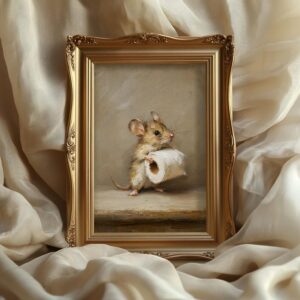 Funny Mouse Bathroom Print