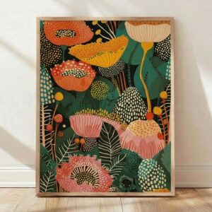 Mid Century Botanical Poster