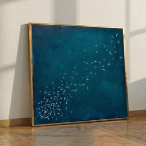 White Birds Canvas Wall Art