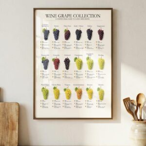 Wine Grape Varieties Poster